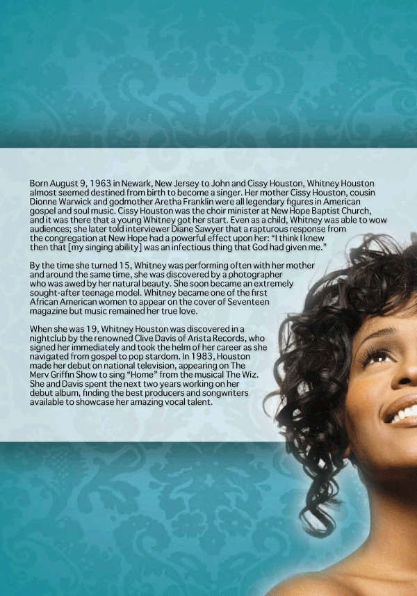 Whitney Houston's Tribute Program