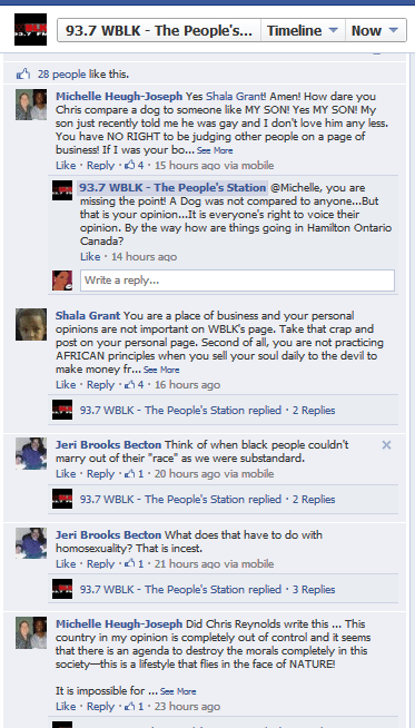 WBLK's Chris Reynolds Deleted Homophobic Rant and Responses on Facebook