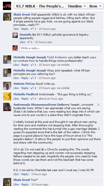 WBLK's Chris Reynolds Deleted Homophobic Rant and Responses on Facebook