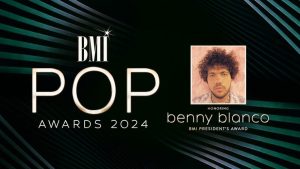 Benny Blanco Receives BMI President's Award at Pop Awards